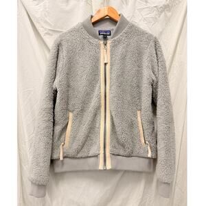 Patagonia Women's Los Gatos Bomber‎ Jacket Large Cozy Warm Drifter Grey